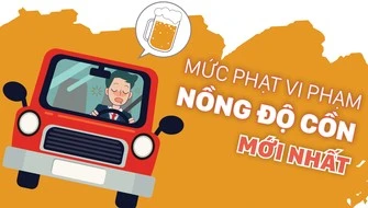 [Infographic] Mức phạt vi phạm nồng độ cồn mới nhất 