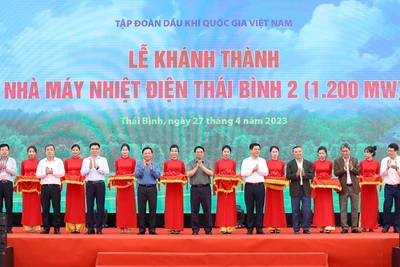 Thủ tướng Phạm Minh Chính dự lễ khánh thành Nhà máy Nhiệt điện Thái Bình 2 