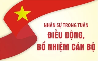 Nhân sự trong tuần: Điều động, bổ nhiệm cán bộ nhiều địa phương