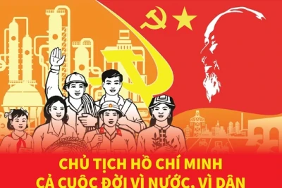 Chủ tịch Hồ Chí Minh: Cả cuộc đời vì nước, vì dân