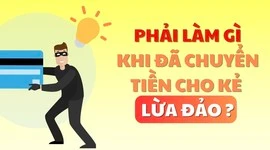 [Infographic] Phải làm gì khi đã chuyển tiền cho kẻ lừa đảo? 