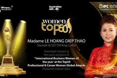 Bà Lê Hoàng Diệp Thảo nhận giải thưởng "Top50 GLOBAL Professional & Career Women Awards 2023"