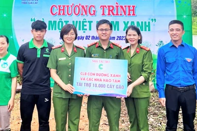 Hội LHTN Việt Nam tỉnh Gia Lai trao 10.000 cây gáo cho Trại giam Gia Trung