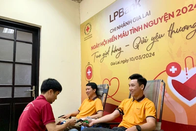 Người lao động LPBank Chi nhánh Gia Lai tham gia hiến máu tình nguyện 2024