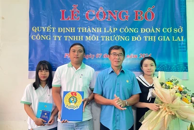 Pleiku thành lập mới 2 công đoàn cơ sở ngoài khu vực Nhà nước