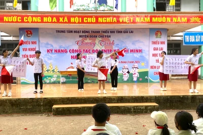 Hơn 300 đội viên tham gia ngày hội “Kỹ năng công tác Đội”