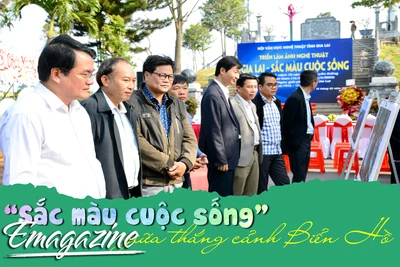 “Sắc màu cuộc sống” giữa thắng cảnh Biển Hồ