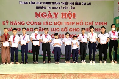 400 đội viên tham gia Ngày hội Kỹ năng công tác Đội