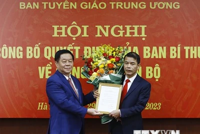 Ông Vũ Thanh Mai giữ chức Phó Trưởng ban Tuyên giáo Trung ương