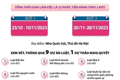 Dự kiến những nội dung chính Kỳ họp thứ 6, Quốc hội khóa XV