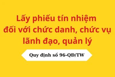 Lấy phiếu tín nhiệm để có đội ngũ cán bộ tốt 