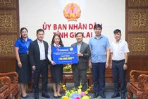 Vietravel trao hỗ trợ ngành Giáo dục Gia Lai khắc phục hậu quả thiên tai, chia sẻ khó khăn với học sinh bị ảnh hưởng bởi bão lũ.