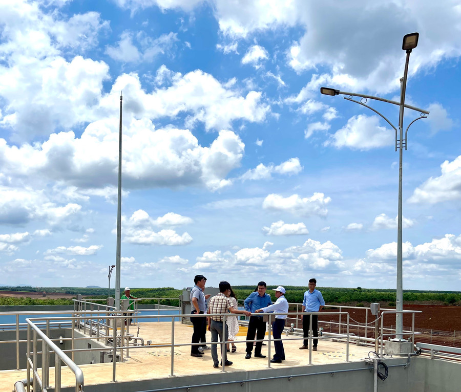 Khu Công nghiệp Nam Pleiku đang từng bước hoàn thiện hạ tầng để đón các nhà đầu tư thứ cấp. Ảnh: Vũ Thảo 11.jpg