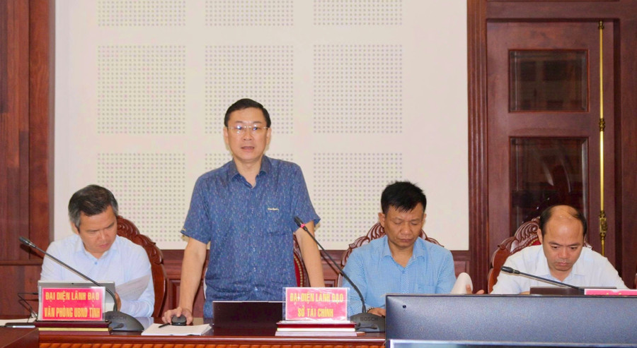 Đại diện lãnh đạo Sở Tài chính phát biểu tại buổi làm việc. Ảnh: Vũ Thảo dai-dien-lanh-dao-so-tai-chinh-phat-bieu-tai-buoi-lam-viec.jpg