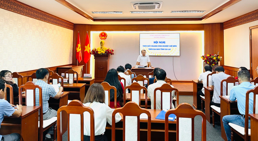 Hội nghị được tổ chức nhằm tháo gỡ khó khăn, đề xuất các giải pháp phát triển ngành công nghiệp chế biến trên địa bàn. Ảnh: Vũ Thảo hoi-nghi-duoc-to-chuc-nham-thao-go-kho-khan-de-xuat-cac-giai-phap-phat-trien-nganh-cong-nghiep-che-bien-tren-dia-ban-anh-vt.jpg