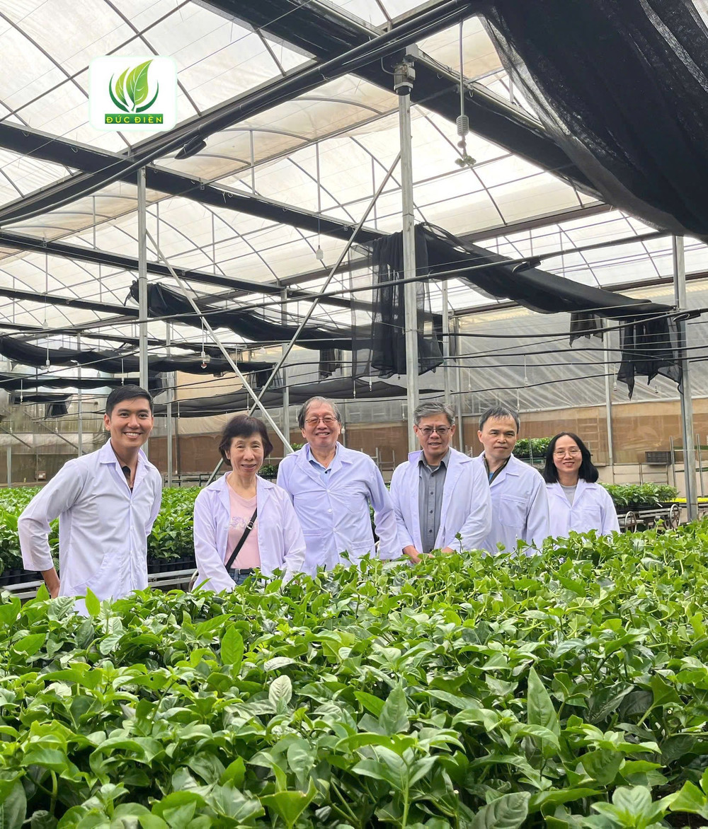 Các giáo sư của Trường Đại học Quốc gia Chung Hsing Đài Loan đến thăm và hợp tác chuyển giao công nghệ sản xuất giống chanh dây Đài Nông 1 Đức Điền tại Gia Lai. Ảnh: M.P z6391044793293-643e27a0928b80d11f8c3a829a873215.jpg