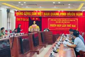 Bộ phận Thường trực Tiểu ban Tuyên truyền và phục vụ Đại hội XVII họp triển khai nhiệm v