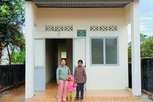 Đến nay, toàn huyện Đức Cơ có 109 căn nhà được hỗ trợ xóa nhà tạm, nhà dột nát đã hoàn thành. Ảnh: Như Kiên