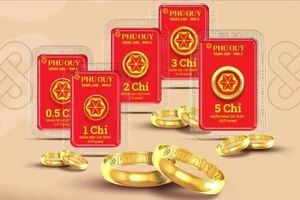 Giá vàng nhẫn sáng 24-11 tăng cao chỉ cách giá vàng SJC khoảng 400.000 đồng/lượng