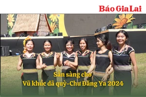 Sẵn sàng cho Chương trình nghệ thuật "Vũ khúc Dã quỳ-Chư Đăng Ya 2024"