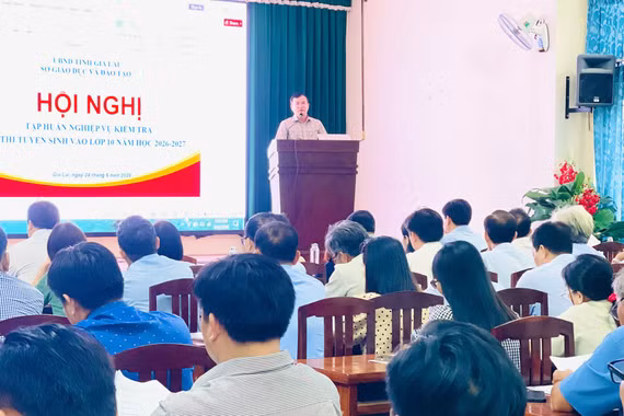 Gia Lai: Tập huấn nghiệp vụ kiểm tra kỳ thi tuyển sinh vào lớp 10 năm học 2026-2027