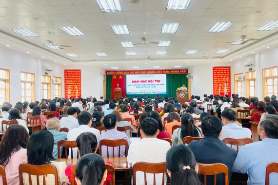 165 giáo viên tham gia hội thi giáo viên dạy giỏi tiểu học cấp tỉnh