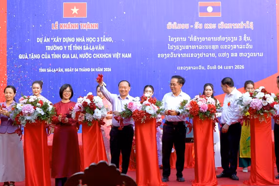 Khánh thành Công trình hữu nghị giữa 2 tỉnh Gia Lai và Salavan