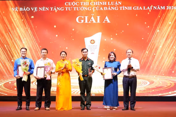 Trao giải Cuộc thi chính luận về bảo vệ nền tảng tư tưởng của Đảng tỉnh Gia Lai năm 2026