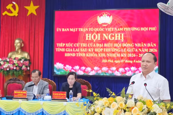 Tổ đại biểu số 5 HĐND tỉnh Gia Lai tiếp xúc cử tri phường Hội Phú và An Phú