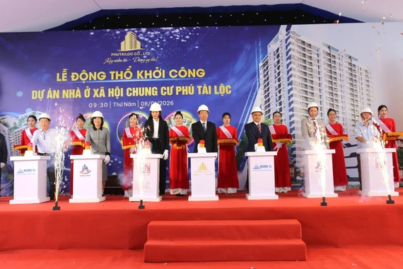 Khởi công Dự án nhà ở xã hội chung cư Phú Tài Lộc