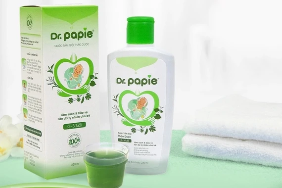 Thu hồi trên toàn quốc lô Nước tắm gội thảo dược Dr. Papie do vi phạm chỉ tiêu giới hạn vi sinh vật