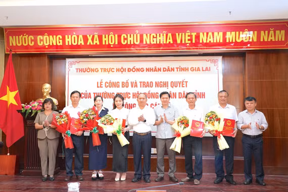 Công bố và trao Nghị quyết của Thường trực HĐND tỉnh Gia Lai về công tác cán bộ 