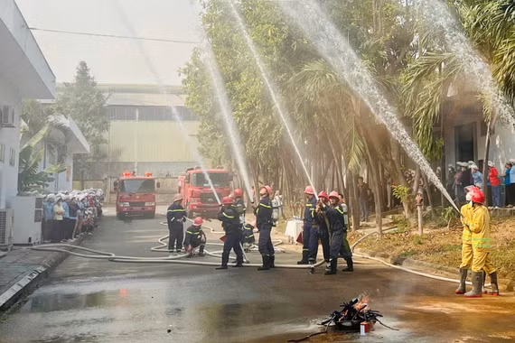 Thực tập phương án chữa cháy, cứu nạn tại Công ty TNHH may mặc Able Việt Nam