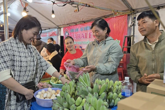 Xã Gào khai mạc phiên chợ nông sản dịp Tết Bính Ngọ 2026