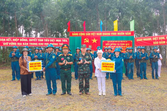 Phường An Bình hoàn thành diễn tập tác chiến trong khu vực phòng thủ