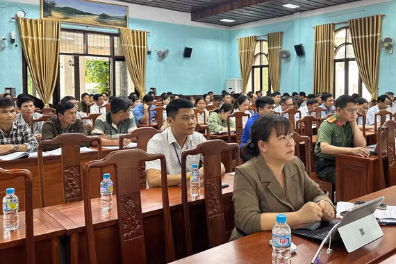 An Lão: Tập huấn nâng cao năng lực cho lực lượng xung kích phòng, chống thiên tai năm 2026