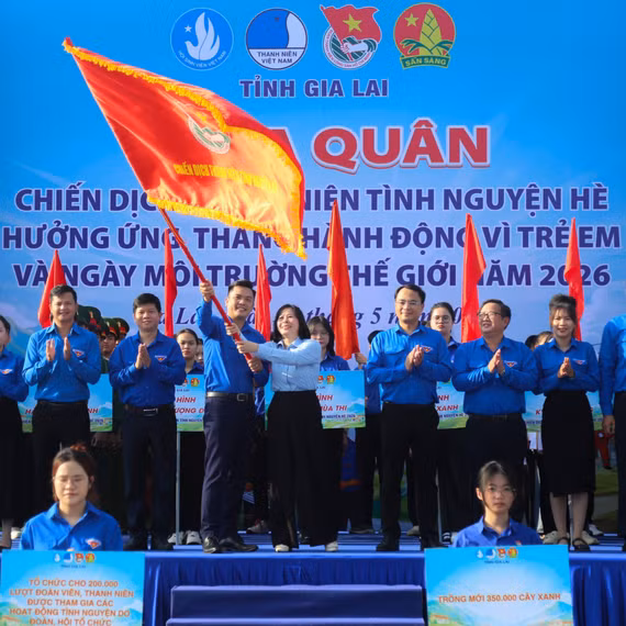 Tỉnh đoàn Gia Lai ra quân Chiến dịch Thanh niên tình nguyện Hè năm 2026
