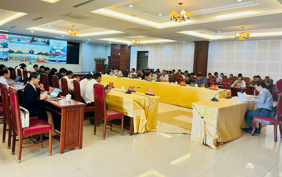 Quang cảnh hội nghị tại điểm cầu Gia Lai. Ảnh: Lam Nguyên Quang cảnh hội nghị tại điểm cầu Gia Lai. Ảnh: Lam Nguyên