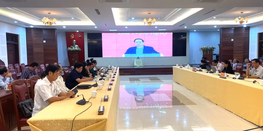 Thủ tướng Chính phủ Phạm Minh Chính phát biểu tại hội nghị. Ảnh: Lam Nguyên