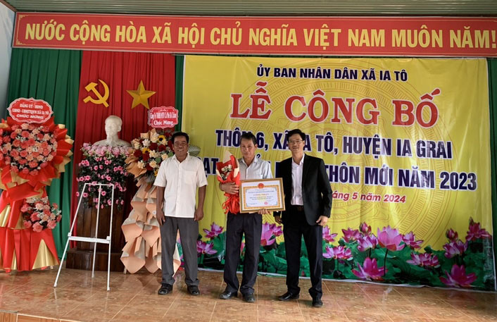 Năm 2024 huyện Ia Grai có 12 thôn, làng đăng ký xây dựng đạt chuẩn làng nông thôn mới. Ảnh Thanh Nhật