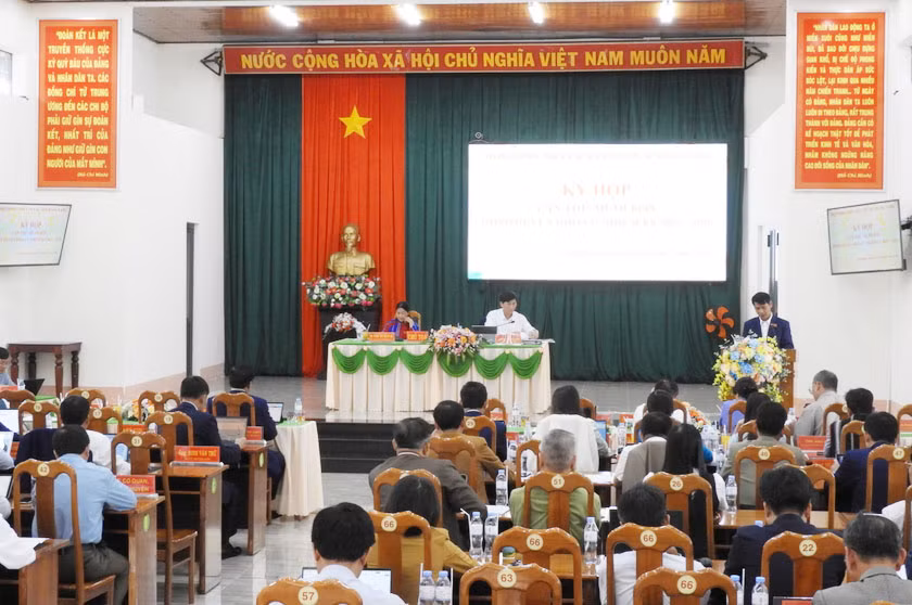 Quang cảnh Kỳ họp HĐND huyện Mang Yang. Ảnh Thanh Nhật