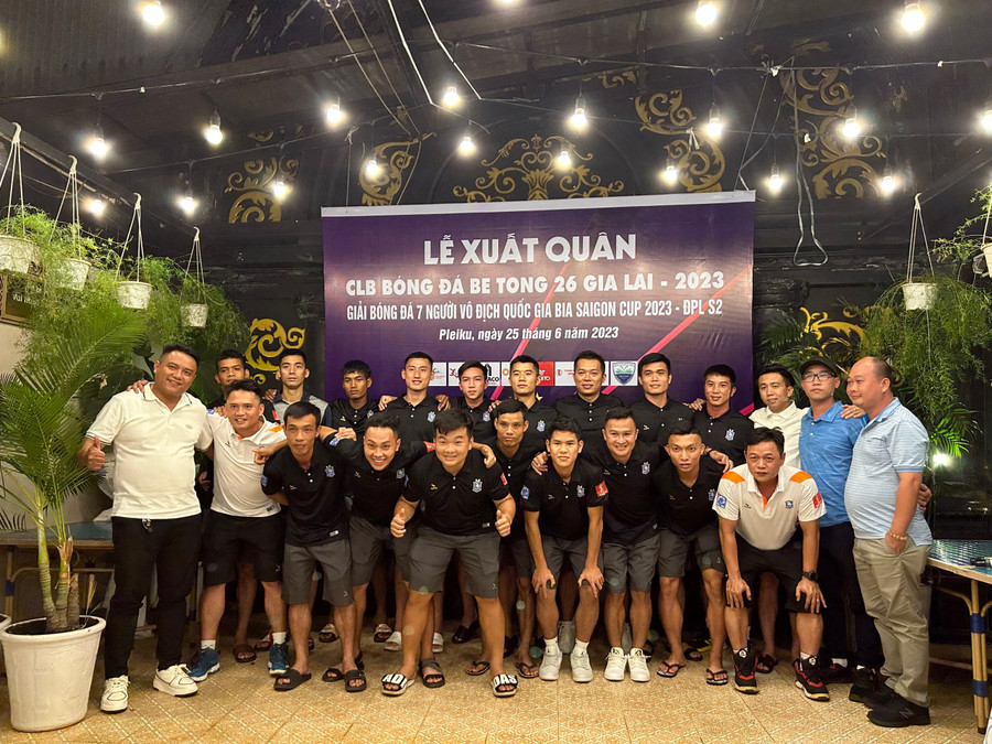 Bê tông 26 là đại diện duy nhất của Gia Lai tại giải đấu năm nay. Ảnh Văn Ngọc Bê tông 26 là đại diện duy nhất của Gia Lai tại giải đấu năm nay. Ảnh Văn Ngọc