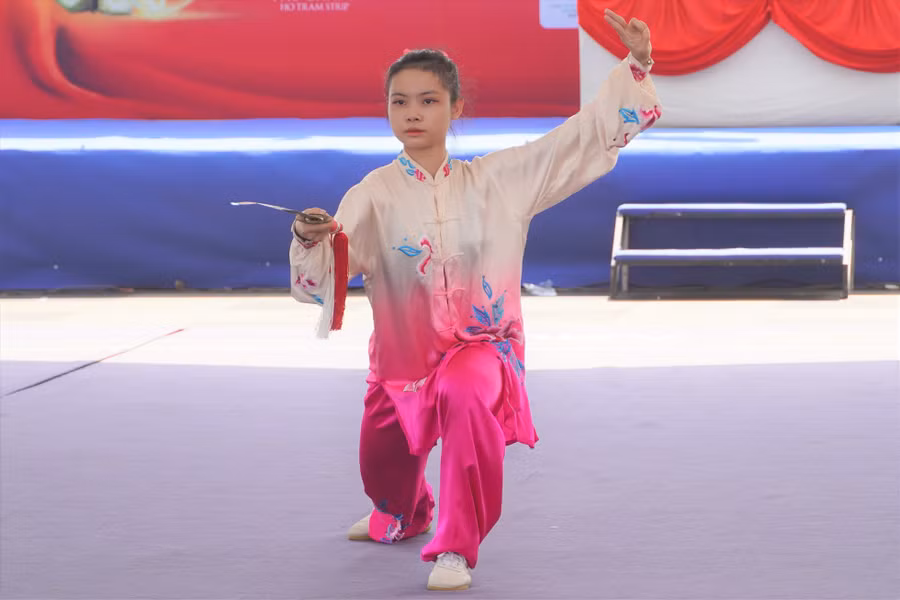 Một vận động viên tham dự giải. Ảnh: Thành An/Báo Lao Động