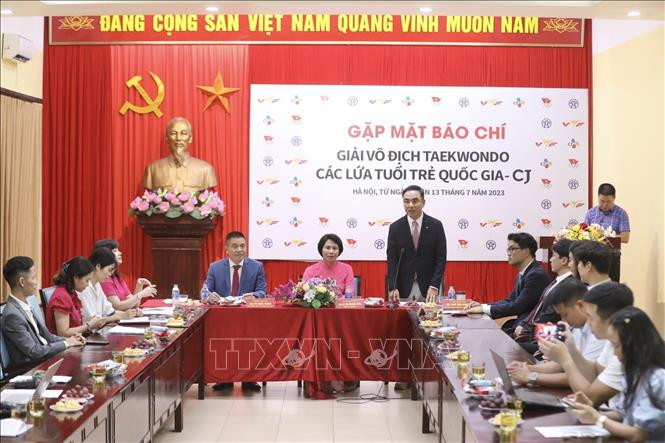 Quang cảnh họp báo. Ảnh: Minh Quyết/TTXVN