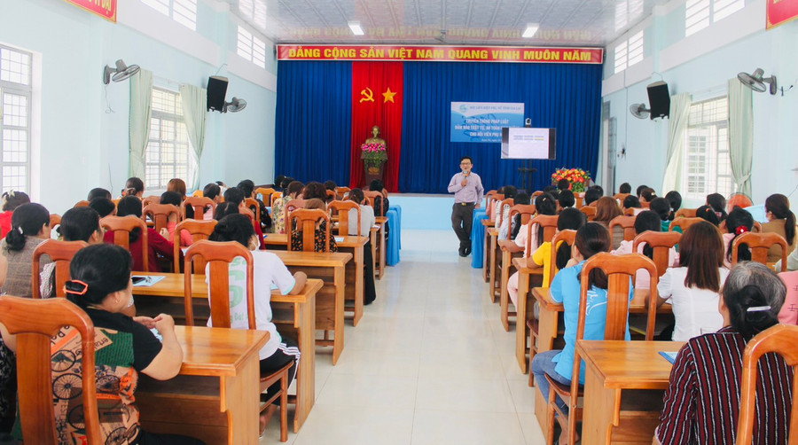 Quang cảnh buổi tập huấn. Ảnh: Vũ Chi