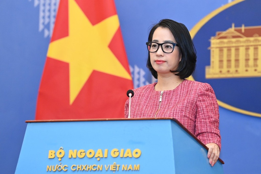 Người phát ngôn Bộ ngoại giao Việt Nam Phạm Thu Hằng. Ảnh: BNG