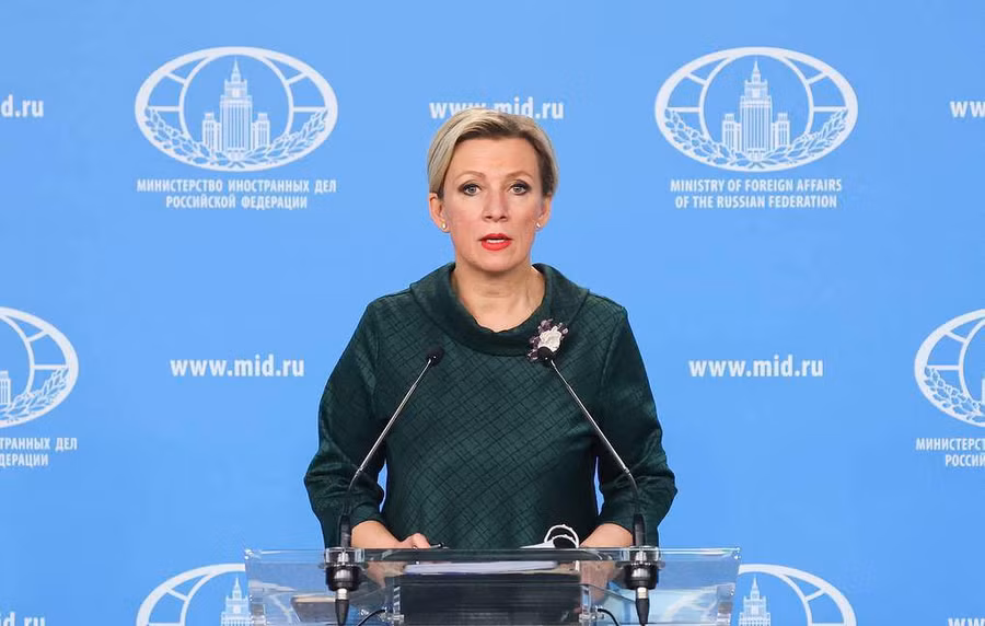 Bà Maria Zakharova, người phát ngôn Bộ ngoại giao Nga. Ảnh: TASS