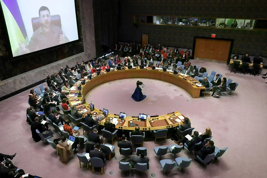 Cuộc họp khẩn của HĐBA LHQ ngày 9/7. Ảnh: Reuters Cuộc họp khẩn của HĐBA LHQ ngày 9/7. Ảnh: Reuters