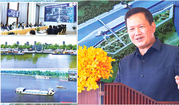 Campuchia quyết tâm xây dựng kênh đào Phù Nam- Techo. Ảnh: Khmer Times