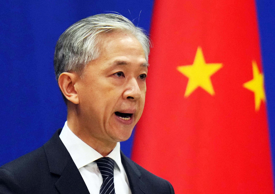 Phát ngôn viên Bộ ngoại giao Trung Quốc Uông Văn Bân. Ảnh: AFP Phát ngôn viên Bộ ngoại giao Trung Quốc Uông Văn Bân. Ảnh: AFP